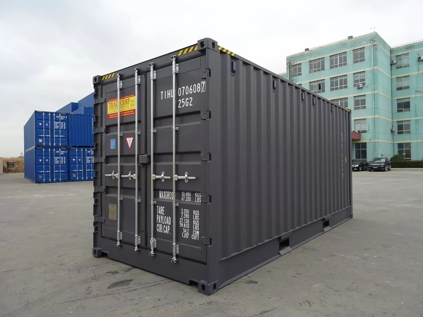 Neuer grauer 20-Fuß-High-Cube-Container mit seitlicher Öffnung – Bild 4