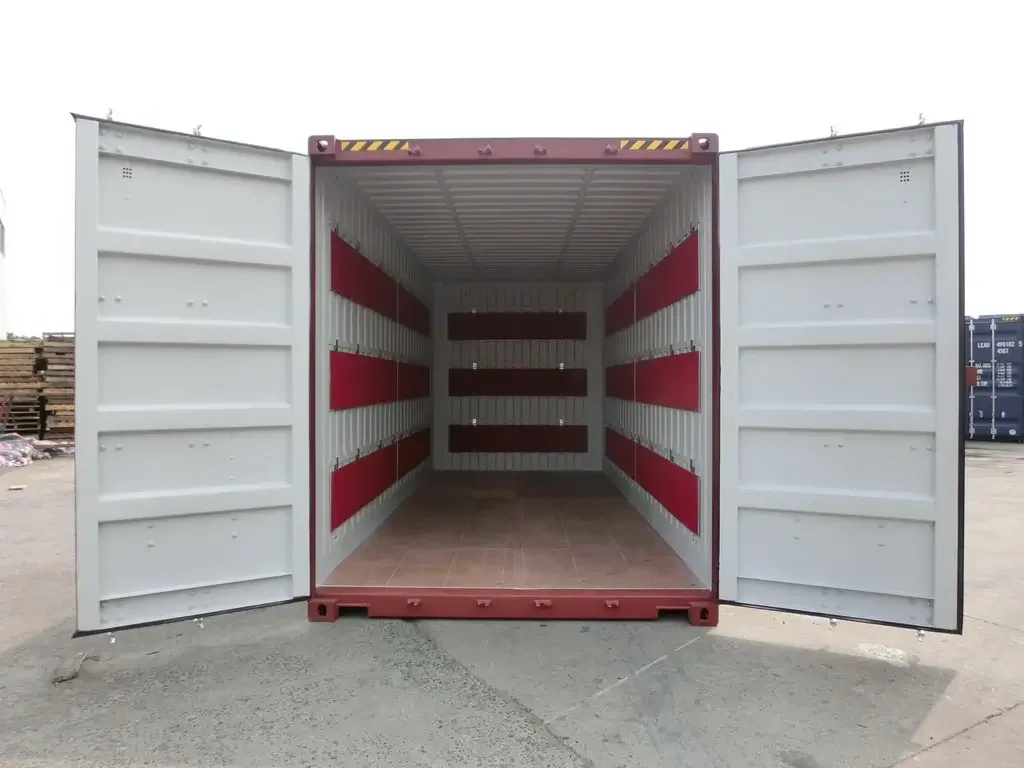 Neuer roter 20-Fuß-High-Cube-Umzugscontainer (Palettenbreite) – Bild 2