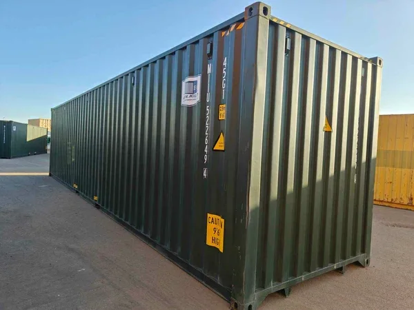Gebrauchter grüner 40-Fuß-High-Cube-Container