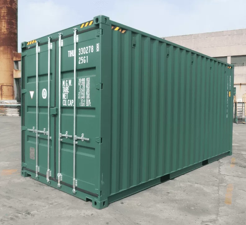Neuer 20-Fuß-High-Cube-Container mit grünem Stahlboden – Bild 3