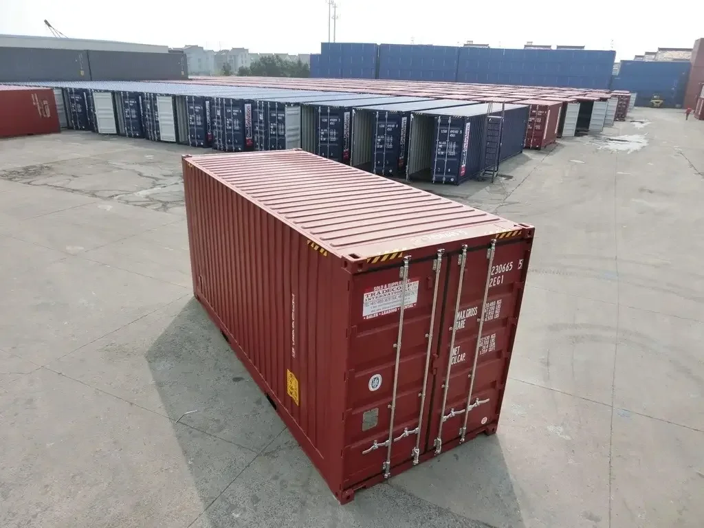 Neuer roter 20-Fuß-High-Cube-Umzugscontainer (Palettenbreite) – Bild 3