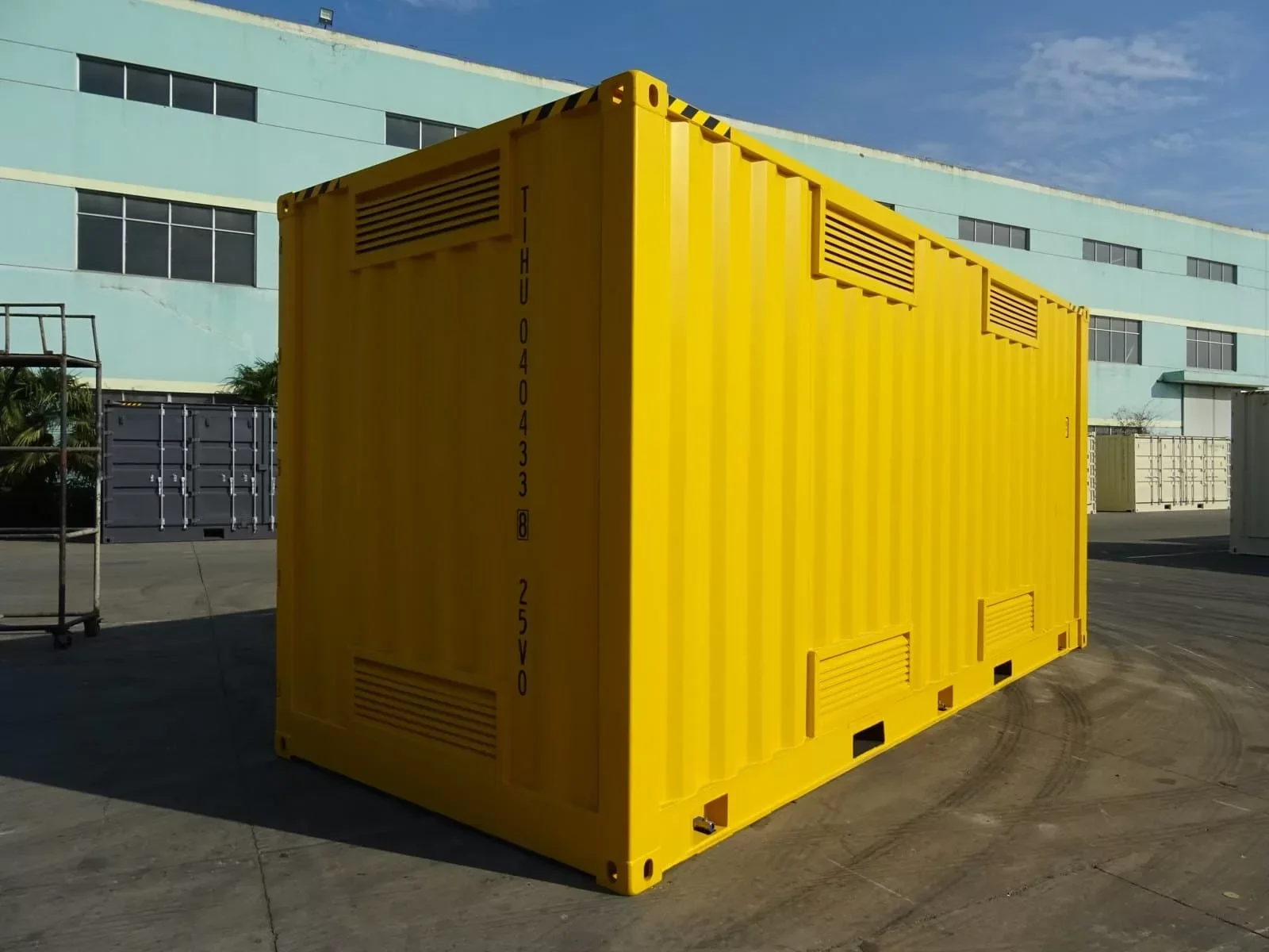Neuer gelber 20-Fuß-High-Cube-Seecontainer mit seitlicher Öffnung – Bild 3